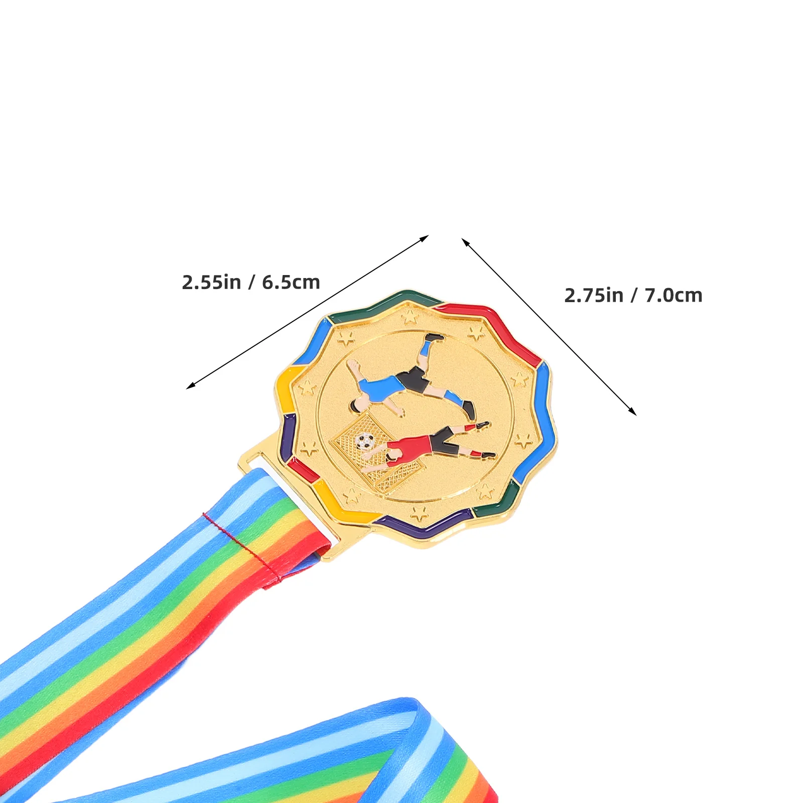 ميداليات كرة القدم، أشرطة جوائز معدنية، ميدالية جائزة يوم كرة السلة الرياضية للاحتفال بالمنافسة