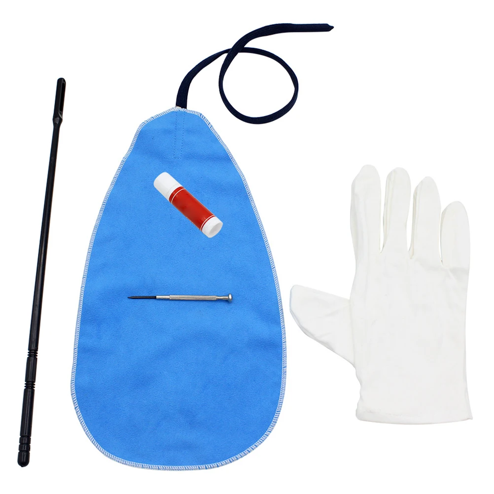 

1 Set Flute Kits Woodwind Instrument Care Sets Absorbent Cleaning Cloths For Saxophone Piccolo Clarinet Lint Free Washable