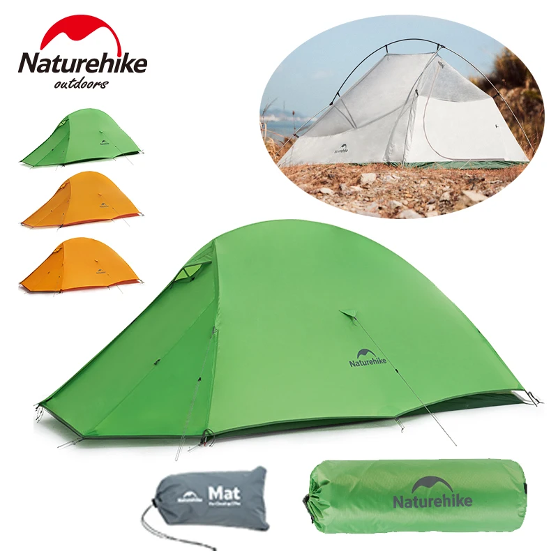 Naturehike Cloud Up Base Ultralight Hiking Tent 1-2 People 210T Nylon Waterproof Travel Beach Outdoor Backpacking Shelter Tent