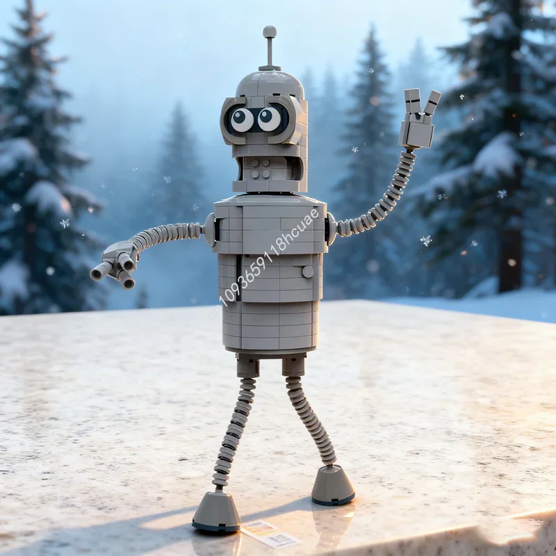 562pcs MOC BENDER Futurama Robot Model Bouwstenen Kerstcadeaus Architectuur Speelgoed Monteren Creatief Idee Baksteen Verjaardag