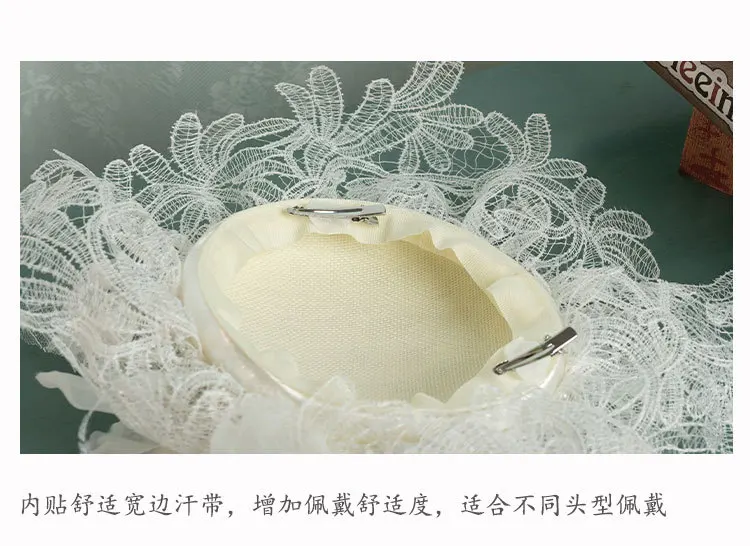 New White lace Flower Wedding Fedora Hat Flat Fedoras Retro Cocktail Church Horse Race Fedora Hat Headdress