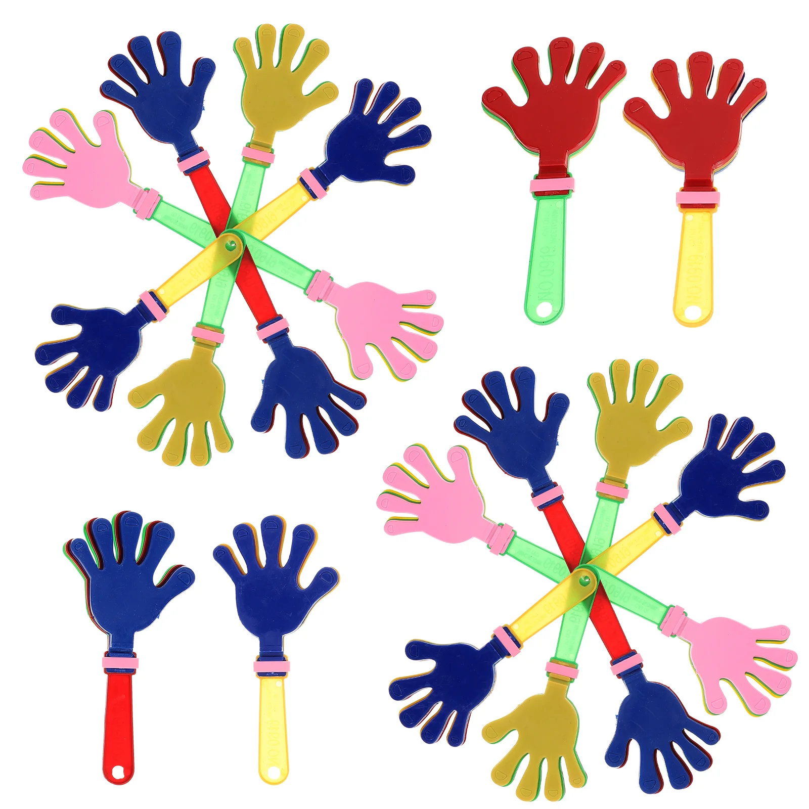 20-teilige Hände aus Kunststoff, helle Farbe, starkes Lärm, Party, Kinder, Karneval, Fiestas-Maker, Jubel-Requisite, Puppe