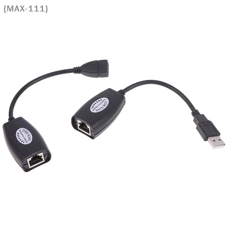 【F2-MAX111】USB UTP Extender Adapter Over Single RJ45 Ethernet CAT5E 6 Cable Up to 150ft