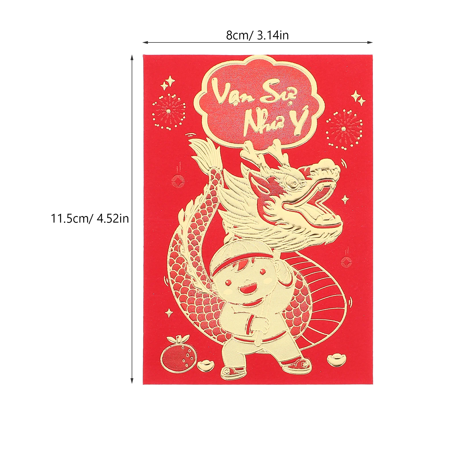 12Pcs Red Money Envelopes Chinese Style Lucky Cash Packets for New Year Birthday Spring Festival Year of Dragon 2024 Red Packets