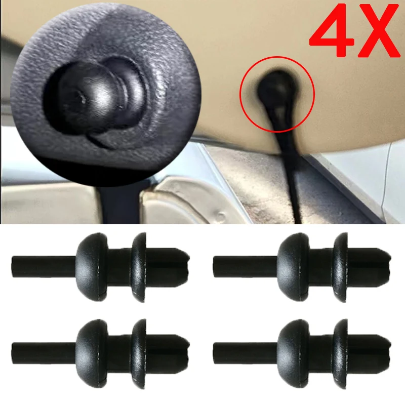 4PC Rear Boot Trunk Parcel Shelf Cord Strap String Clips Mounting Hook Bracket 699218 For Citroen C2/C3/Saxo/Xsara Picasso 2003