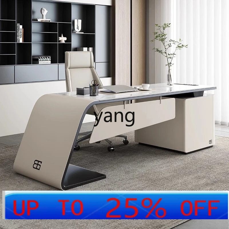 LH  Italian minimalist office desk and chair combination modern minimalist home study computer desk