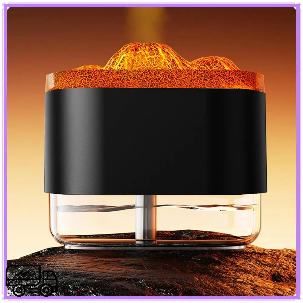 고품질 불꽃 디퓨저 아로마 테라피 에센셜 오일 디퓨저 분위기 빛 300Ml 홈 오피스를위한 쿨 안개 가습기