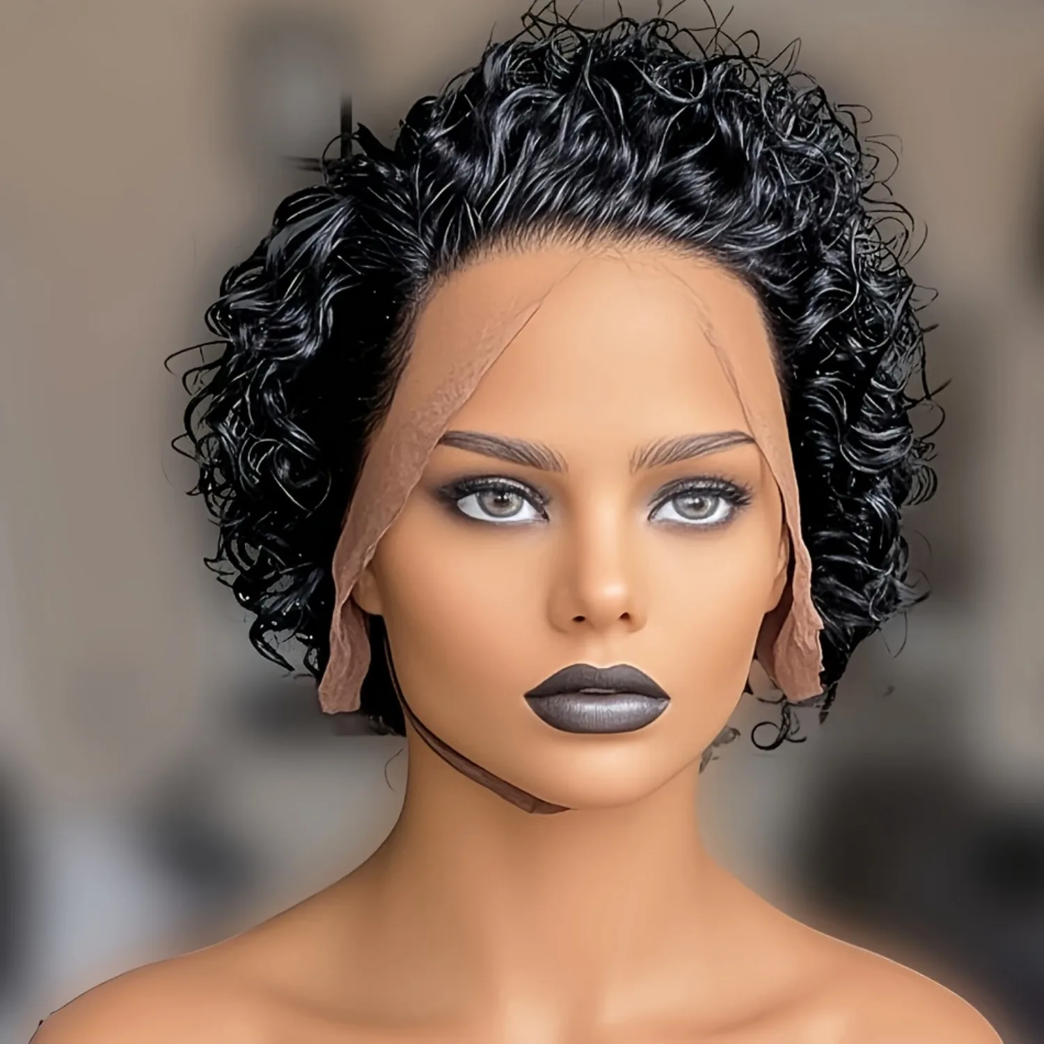 شعر بشري برازيلي 13 × 1 باروكة دانتيل أمامي بكثافة 150%، شعر مستعار بمظهر طبيعي مموج عميق للنساء