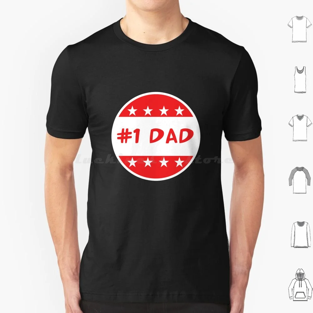 Camiseta para papá 6XL de algodón, camiseta genial para el Día del Padre, el mejor papá número uno, el mejor papá de todos los tiempos.