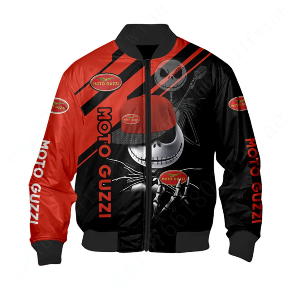 

Moto Guzzi Windbreaker Techwear Baseball Uniform Bomber Jacket Jackets For Men's Clothing Harajuku Parkas Thick Coats 3D Jacket