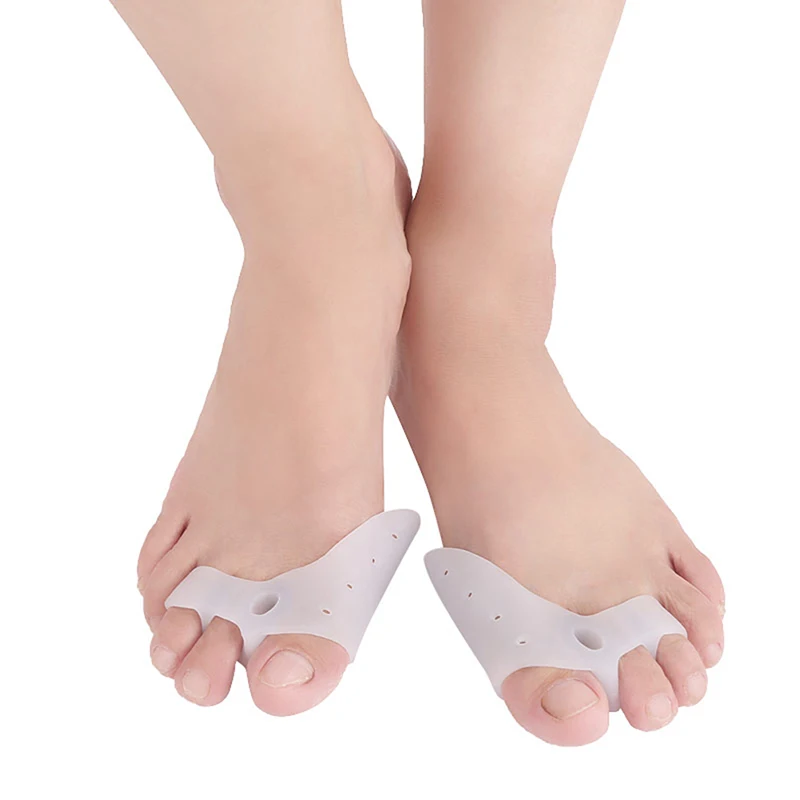 1Pair Silicone Bunion Toe Corrector Orthotics Straightener Separator Pain Relief
