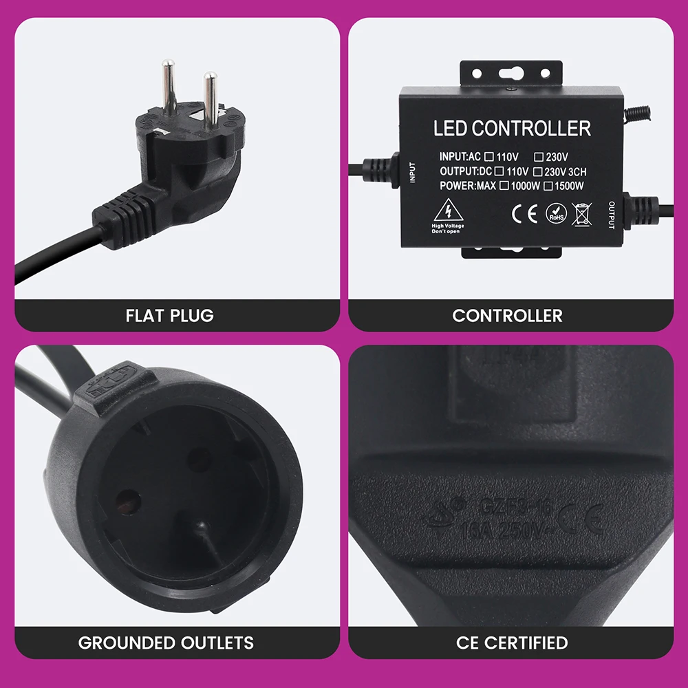 Led باهتة 110 فولت 220 فولت 230 فولت 240 فولت ضبط مشرق عكس الضوء تحكم 12 مفتاح التحكم عن بعد الاتحاد الأوروبي الولايات المتحدة المملكة المتحدة الاتحاد الأفريقي عدة 750 واط 1500 واط عيد الميلاد ضوء سلسلة