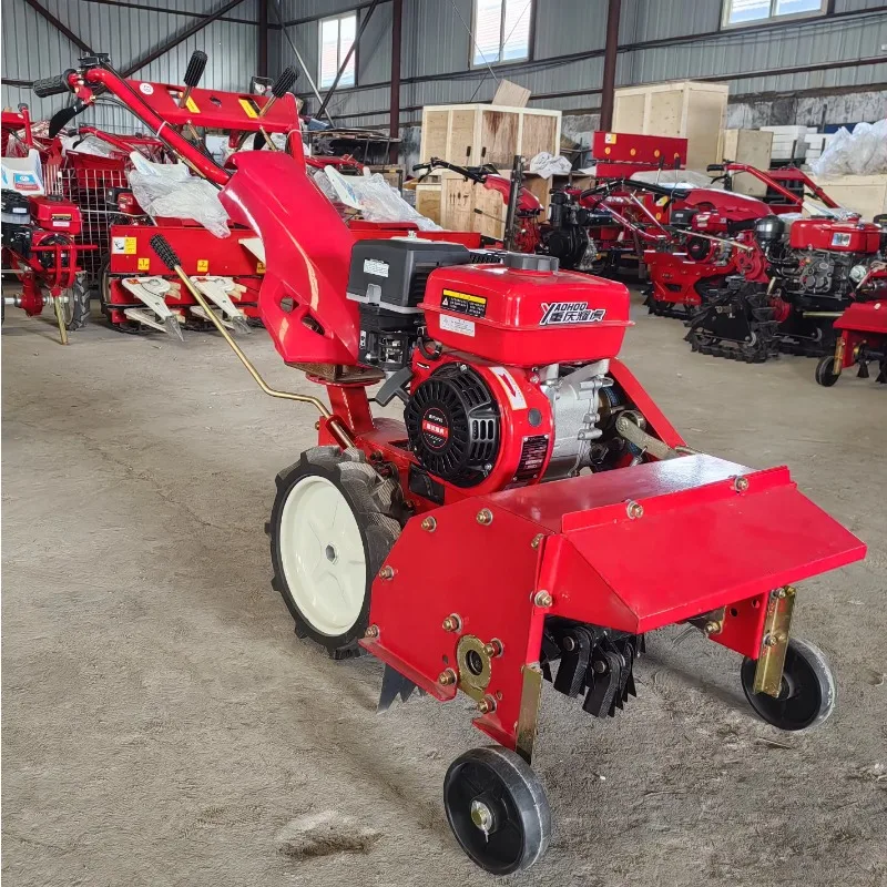 

Farm agriculture 170F/7HP petrol 4WD Power rice grass crusher weeder accessories rotary tillers cultivator weeding machine