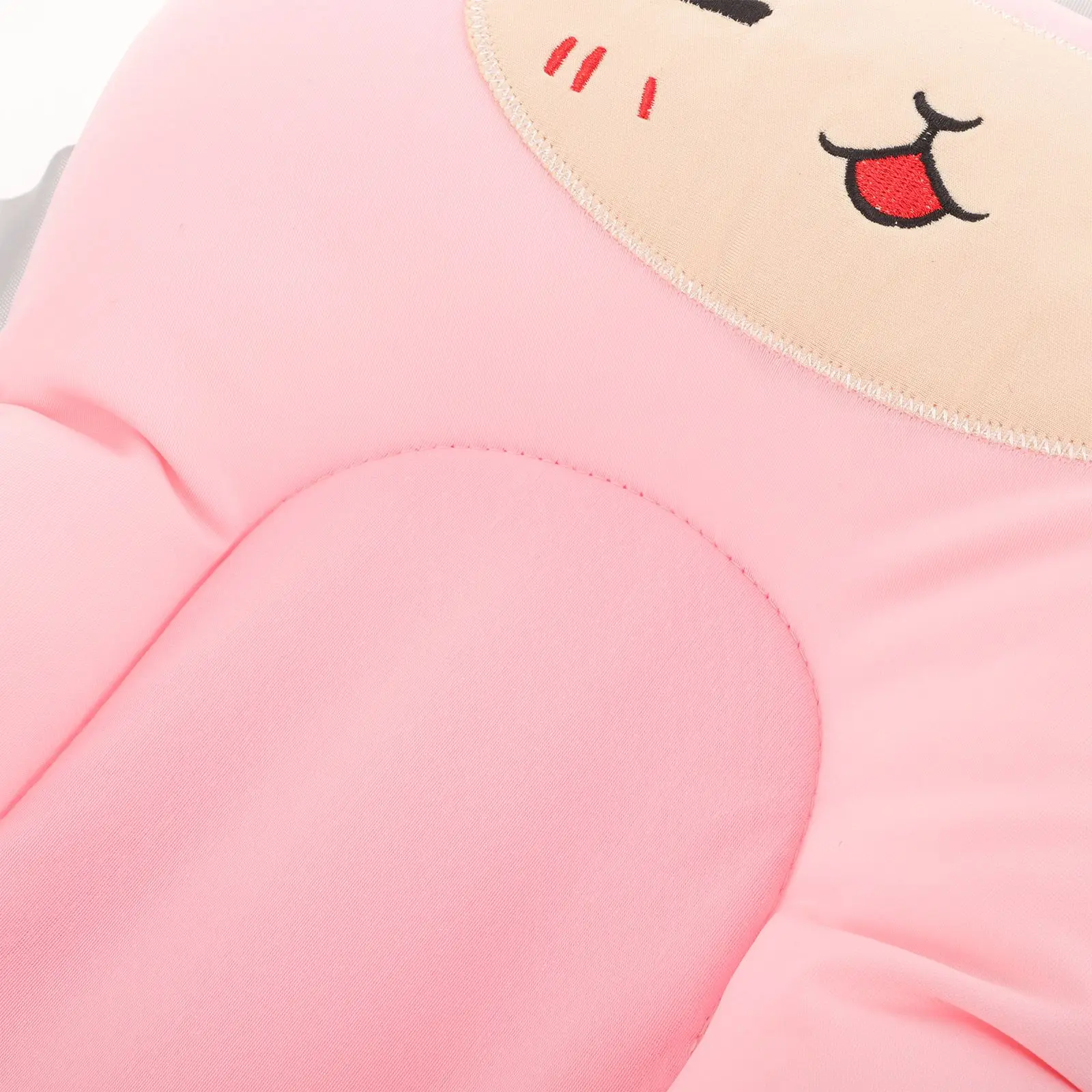 Tapete de banho para recém-nascidos, almofada de assento infantil, coelho de desenho animado, rosa, macio, antiderrapante, malha, banheira, sentar seguro e confortável