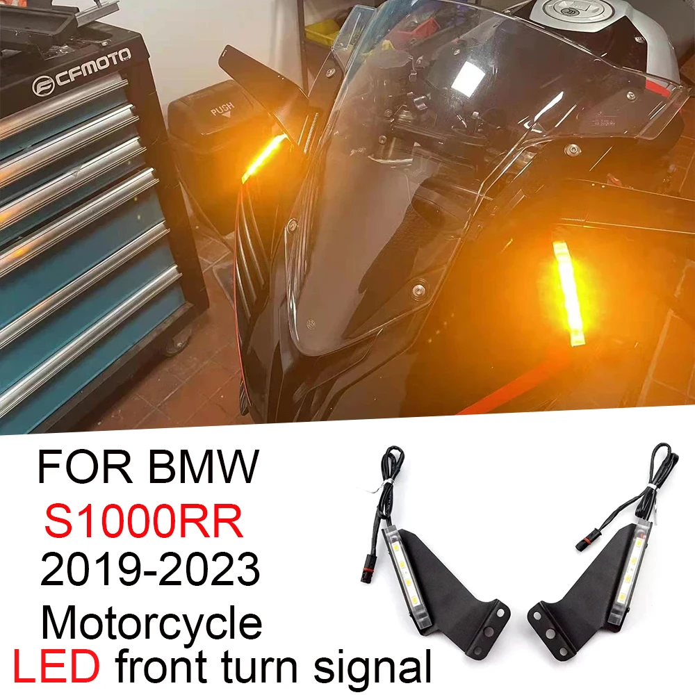 

Motorcycle LED Front turn signal Light For BMW S1000RR 2019 2020 2021 2022 2023 Invisible Wing Indicator Lamp S 1000 RR