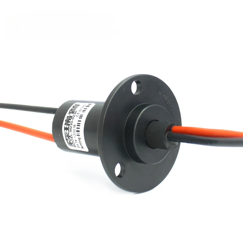 High current power cap type slip ring outer diameter 22mm, 2-way 30A electric rotary adapter, conductive ring brush