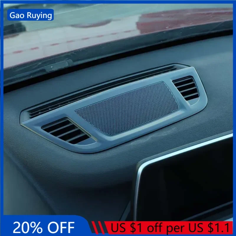 

Gao Ruying For BMW X1 X2 F47 F48 2016-2019 Aluminum Alloy Black Car Dashboard Speaker Cover Trim Interior Car Accessories