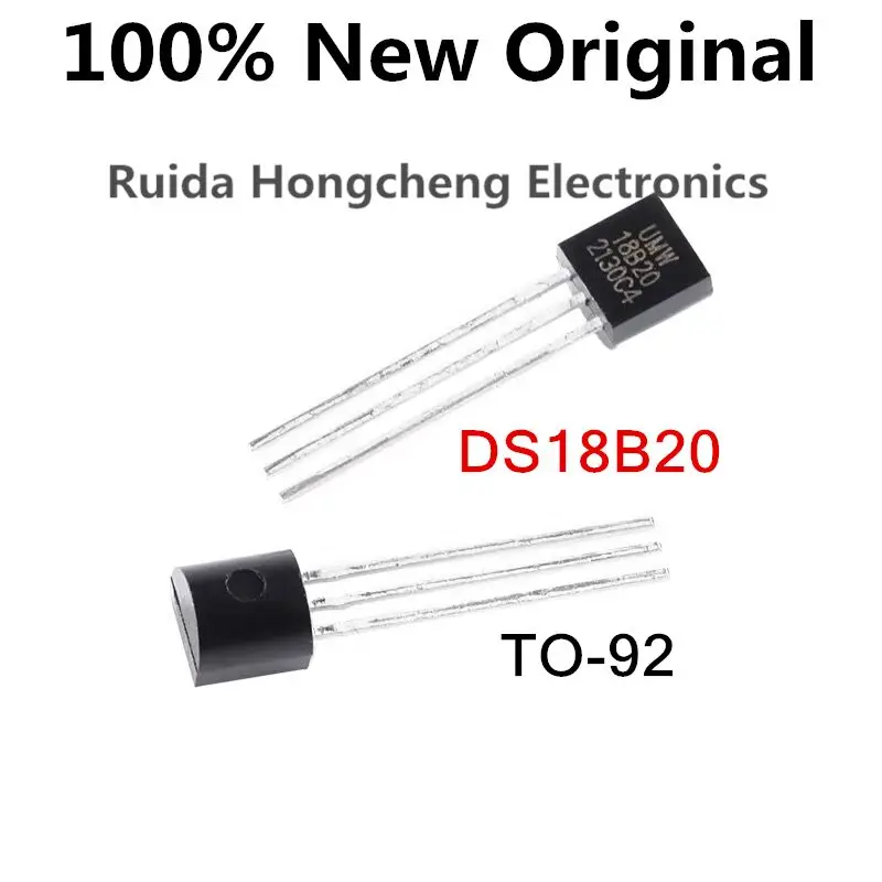 

10/20PCS/LOT DS18B20+、code 18B20、TO92、Temperature sensor chip temperature acquisition programmable digital thermometer