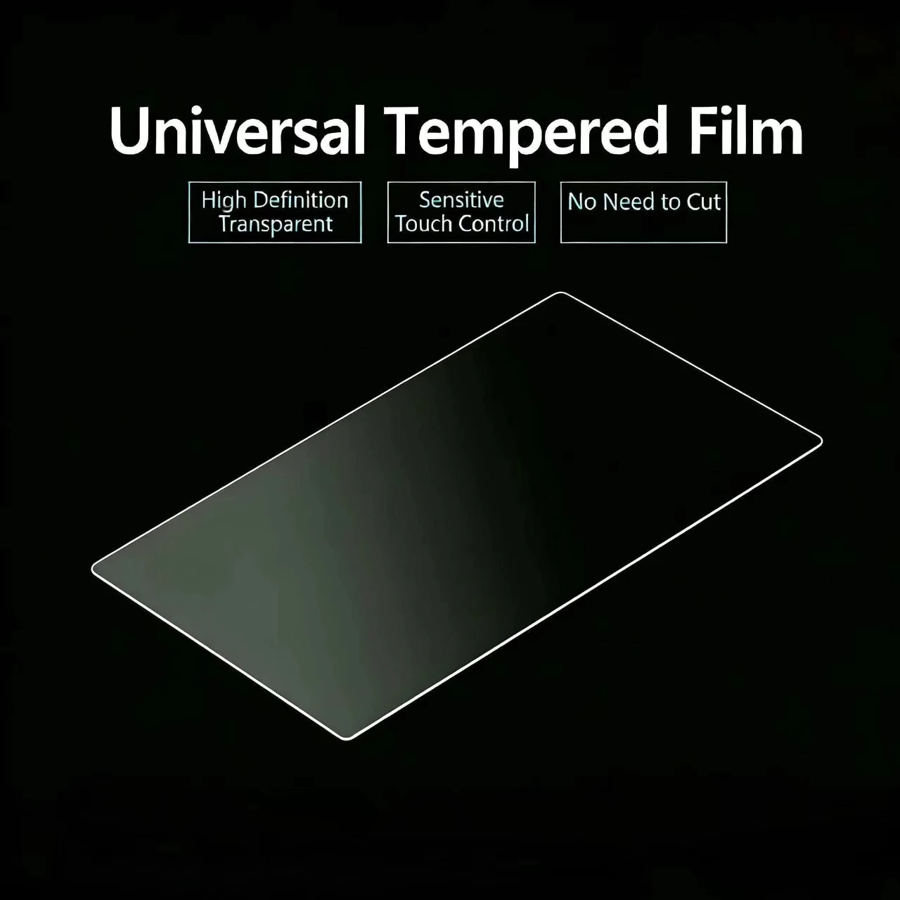 2PCS 6Inch  Square Tempered Film For Handheld Game Consoles Switch Cash Cam POS Machines Barcode Scanner Cash Register Display