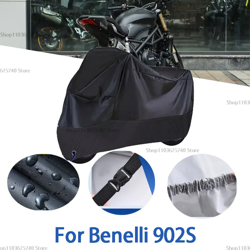 

Motorcycle Full Covers For Benelli 902S Car Outdoors Sun Protection Dust No Ear Thickened Oxford Clothcover Accessories