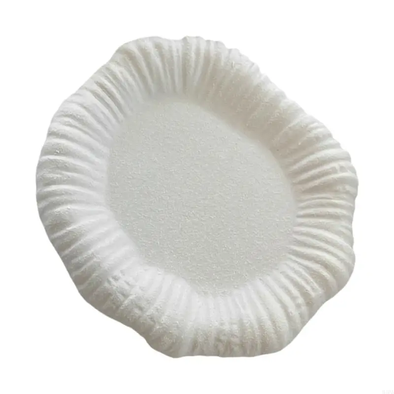 94PA طبق تخزين المجوهرات الخزفي الفني مع الأسطح غير السطحية لتزيين المنزل #2