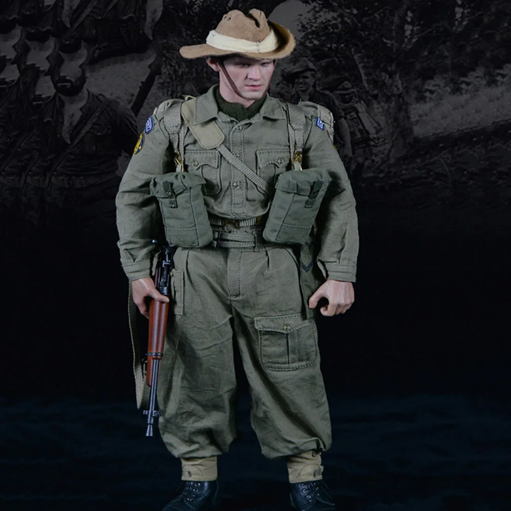 

UJINDOU UD9015 1/6 Scale British Soldier Longrange Penetration Groups Myanmar 1944 Male Solider Action Figure Model Toys for Fan