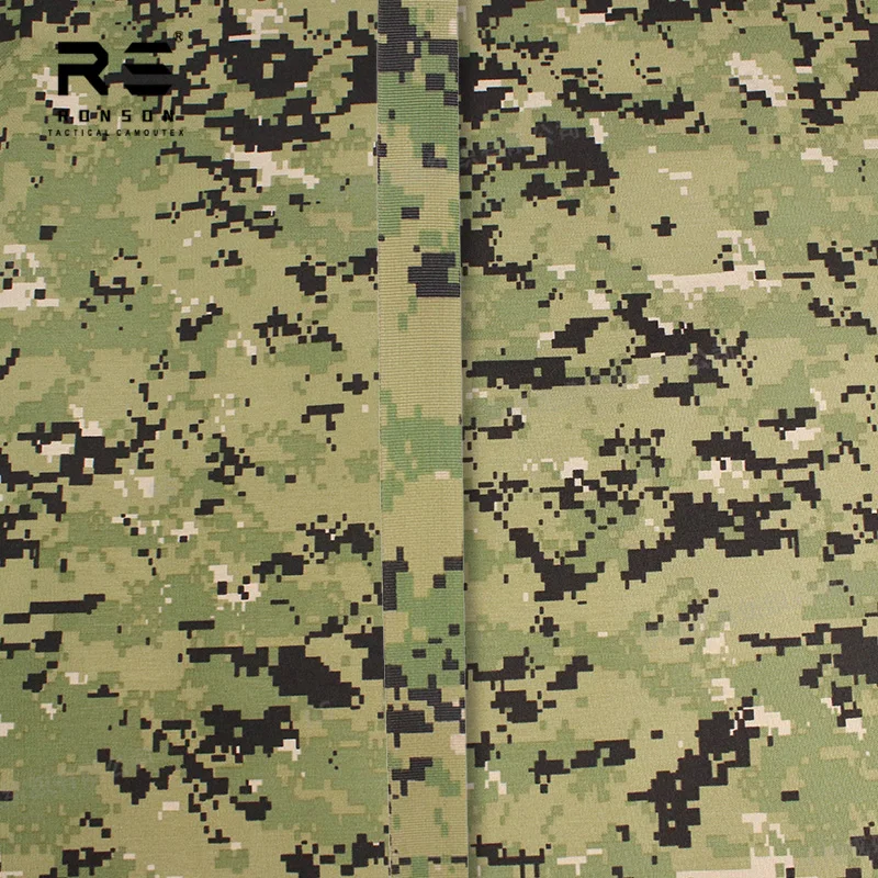 25mm Width Nylon Binding Tape Webbing Strap AOR2 Woodland Digital Camouflage Pattern Edging Tape with Near Infrared Compliant