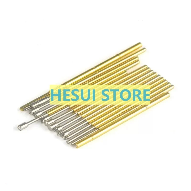 10 PCS Test needle P50, probe B1, tip G2, flat head D2, round head Q1, four claw retractable spring top pin