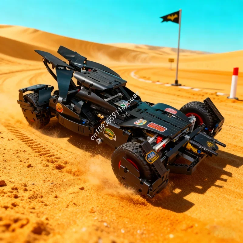 897pcs MOC BvS Batmobile Technical Model Building Blocks Construction Assemble Creative Idea Toys Brick Christmas Gifts Kids