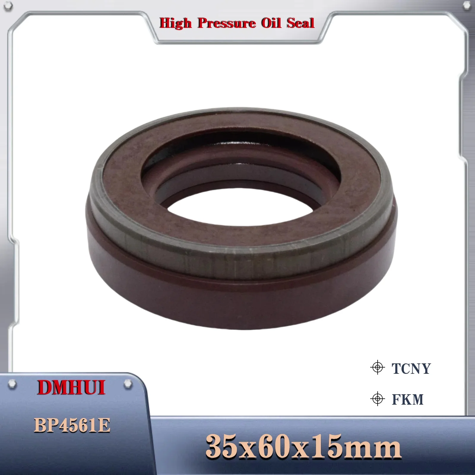 

Fit For BP4561E 35x60x15mm/TCNY/FKM High Pressure Oil Seal, Used In Hydraulic Pump/Motor Rotary Shaft Seal