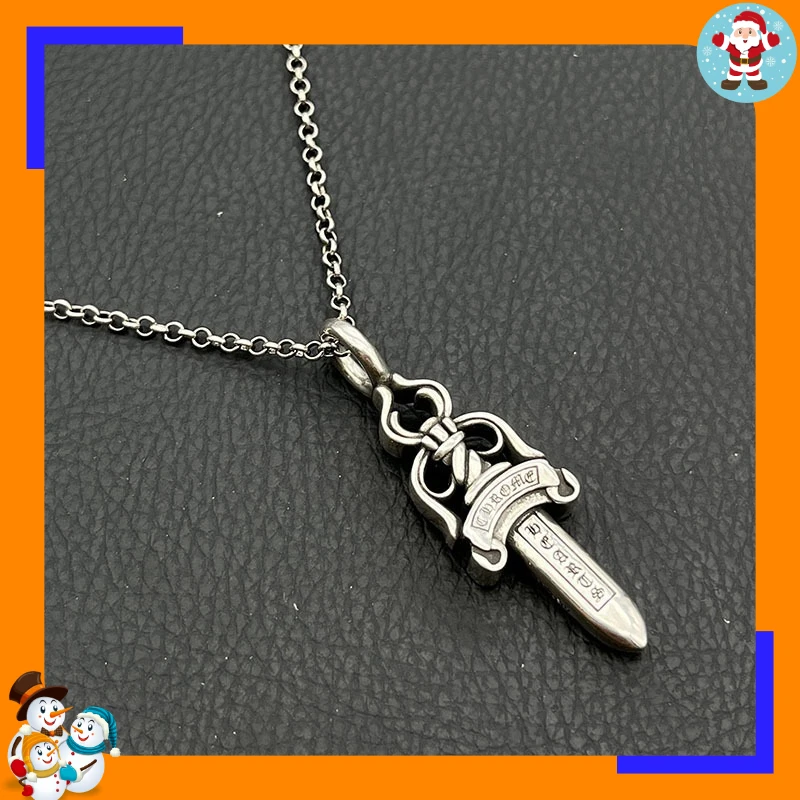 Premium Retro Sword Necklace Medium Hip-hop Personality Pendant Classic Trendy Brand Punk Domineering Explosion