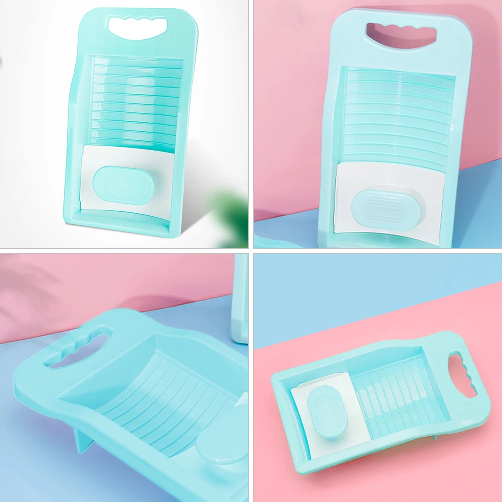 

2Pcs Washboard Cleaning Tool for Bra Briefs Socks Underwear Laundry Compact Convenient Washboard Size Household Storage