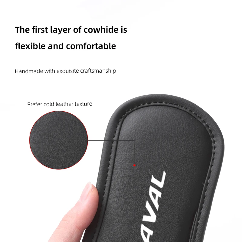 Leather Car Pillow Cushion Elastic Knee Pad Leg Pad Armrest Pad Accessories For Haval H3 H4 H5 H6 H9 F7X H7 H8 H2 F7 H1 H2S M6 view 4