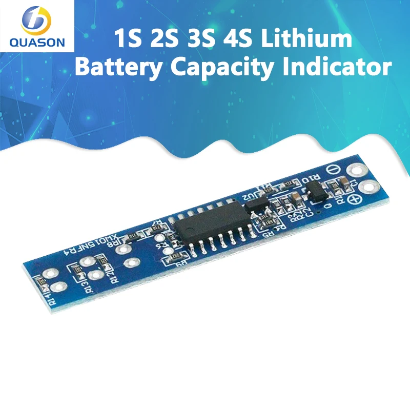 1S 2S 3S 4S Lithium Battery Capacity Indicator LED Indicator Display Board Module Power Level For 18650 Lithium Battery DIY Kit