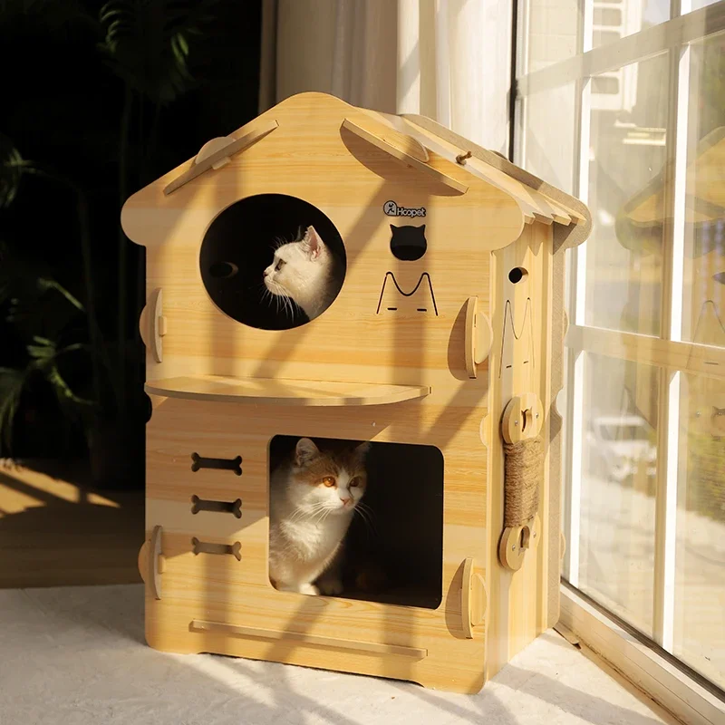 

Cat litter winter warm villa semi-enclosed winter house indoor cat house pet all-season cat bed