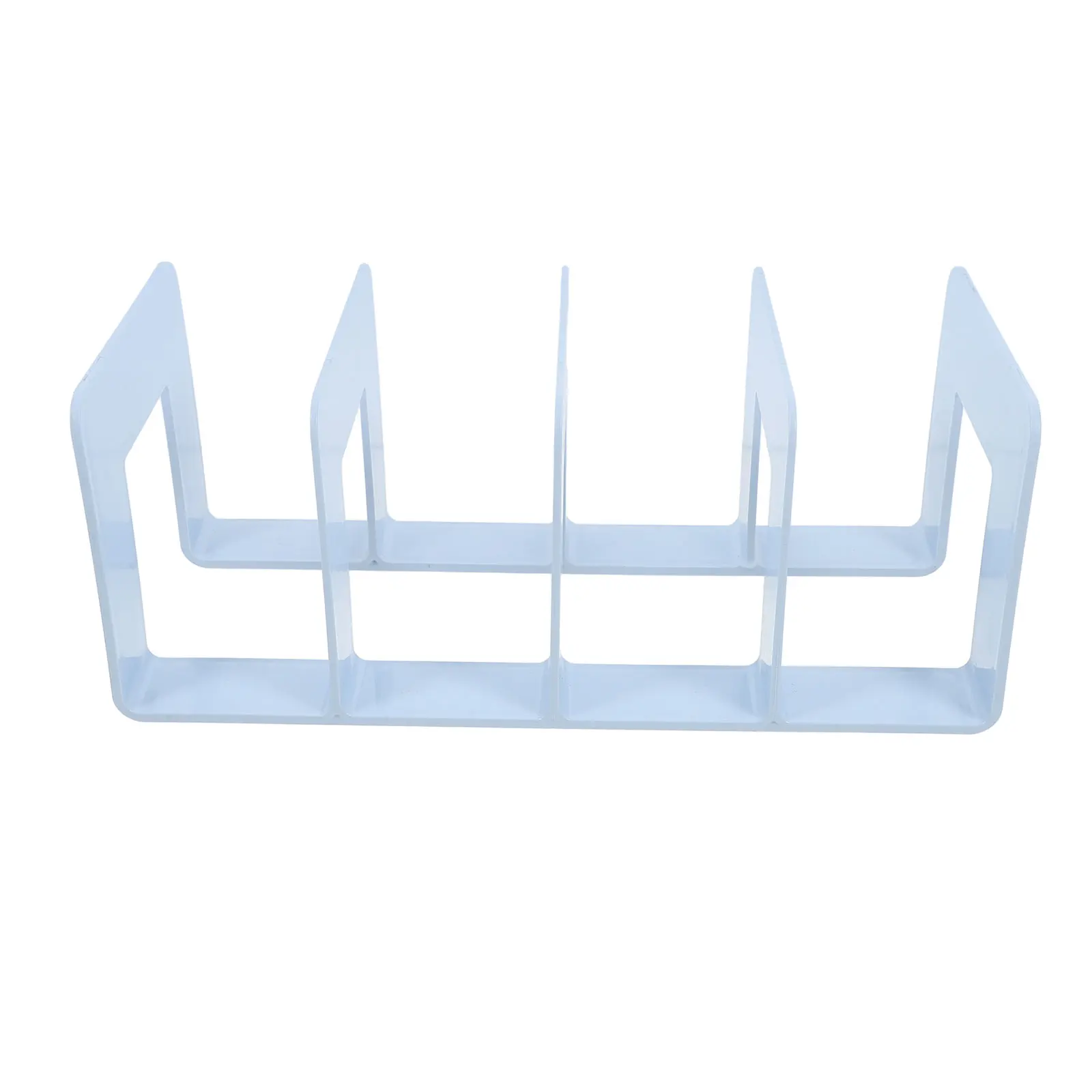 Rak Buku Organizer Kapasitas Besar Multi-Kompartemen Tempat File Desktop Rak Pembagi Untuk Buku Majalah File Kokoh