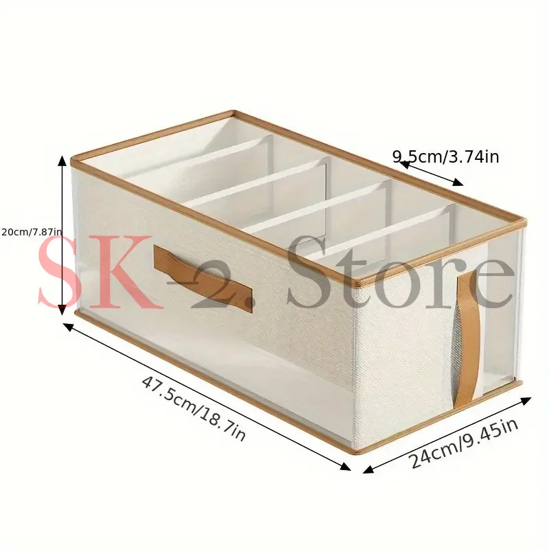 Grid sorting box, space-saving dust-proof protection, bag storage artifact, wardrobe, dormitory, bedroom storage box, foldable