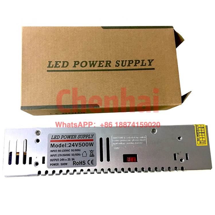 Transformador LED Driver para luzes RGB, fonte de alimentação, AC 110V, 220V, DC 12V, 24V, 300W, 400W, 500W, 600W, 1000W