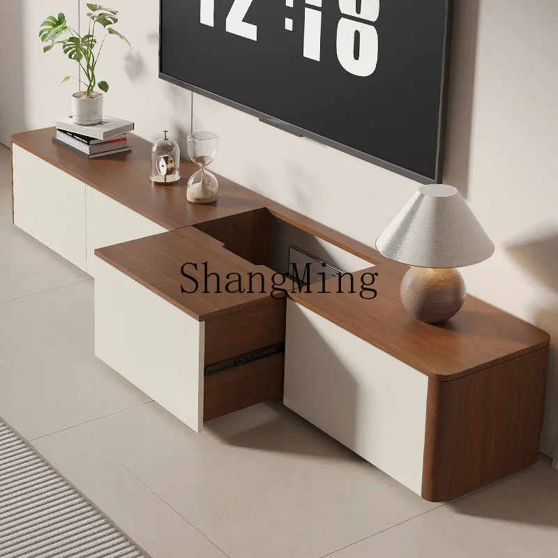 FG good-looking  solid wood TV cabinet living room home antique storage TV cabinet floor