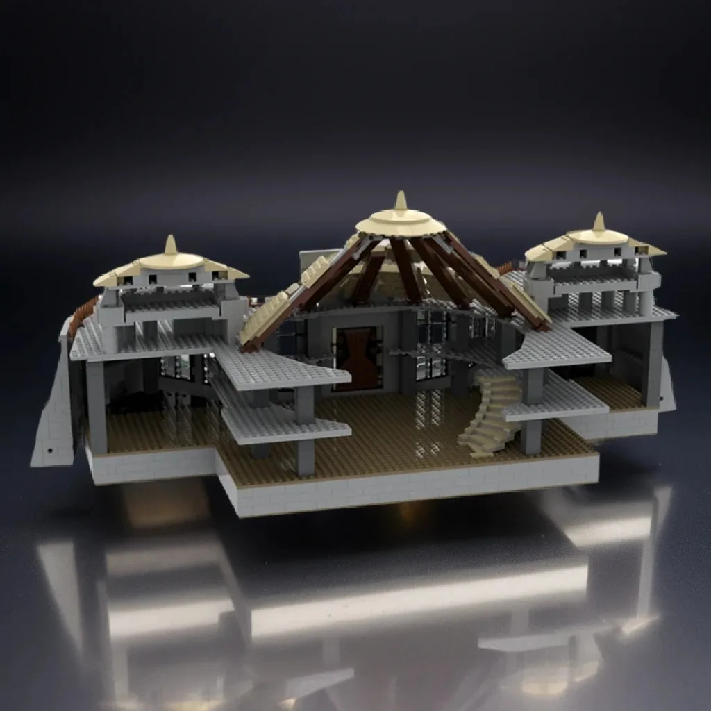 

3463 шт. MOC Парк Юрского периода Центр посетителей Классическое здание фильма DIY Модель Строительные блоки Игрушки на день рождения Подарок