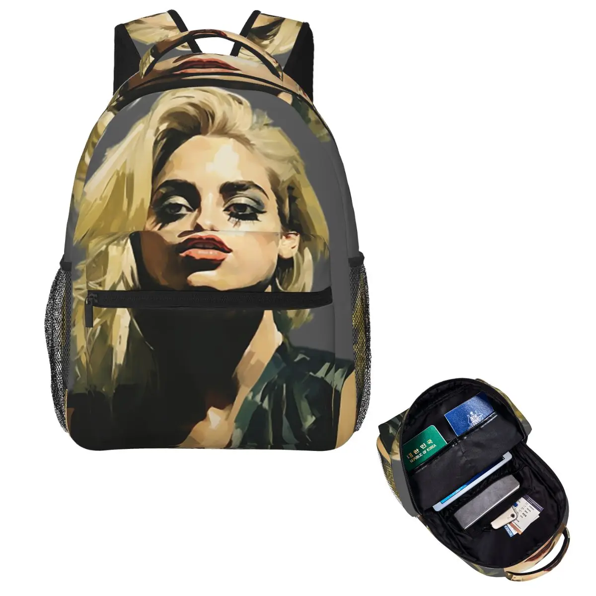 

Рюкзак Singer Lady Gaga, Лидер продаж, рюкзак большой емкости для мальчиков и девочек, школьная сумка, сумки на плечо для мужчин и женщин