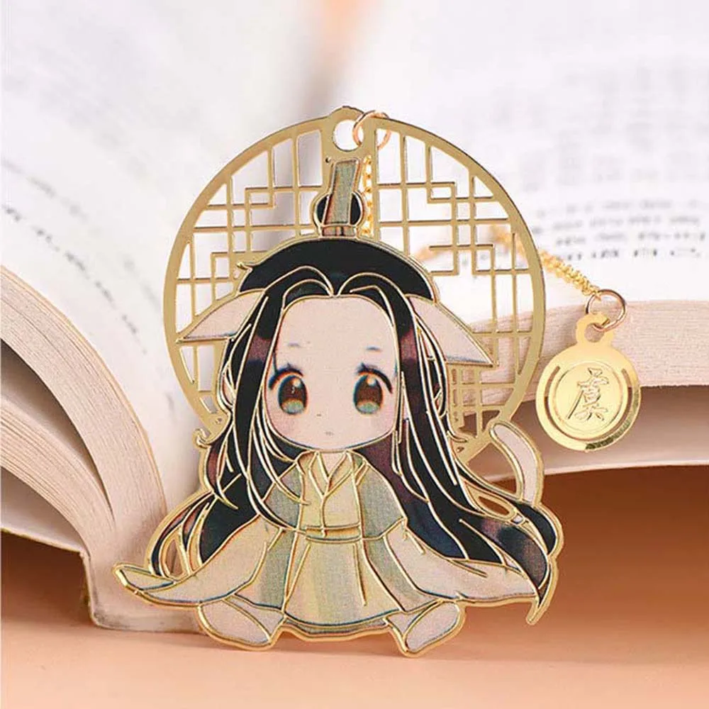 Anime Student Gift Fringed Xie Lian Hollow Pendant Pagination Mark Book Markers Tian Guan Ci Fu Stationery Bookmark