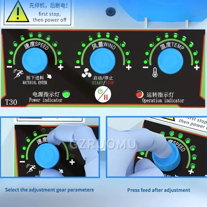 T30/30S Multifunctionele Inflator Draagbare Schokbestendige Tas Automatische Inflatie Anti-Collision Bubble Kalebas Film Opblaasbare Machine