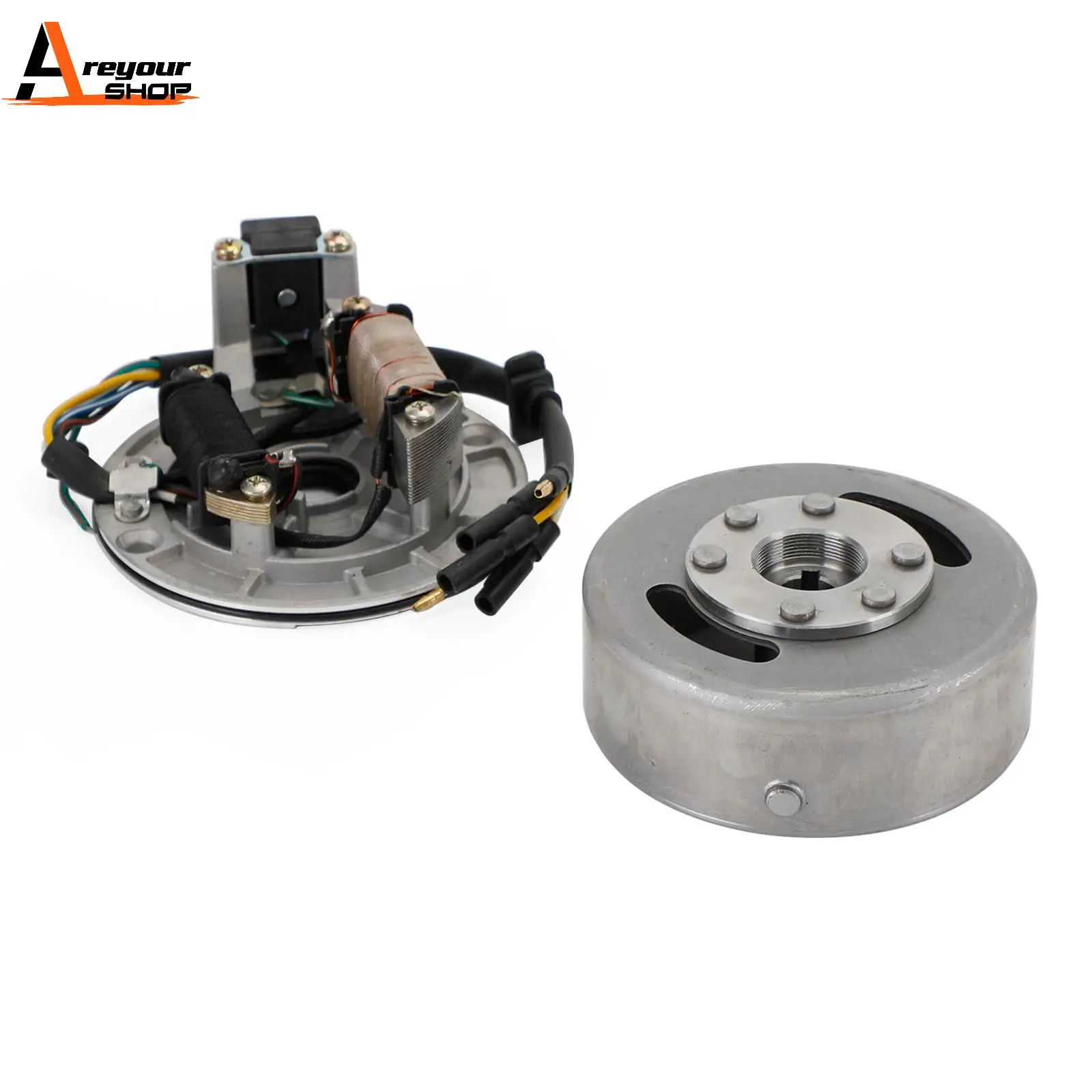 Areyourshop MAGNETO STATOR ROTOR FLYWHEEL 50CC-125CC FOR Honda XR/CRF50 XR/CRF70 Z50R ZB50 Motor Accessories