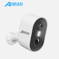 ANRAN 1296P Solar Battery Surveillance Camera Humanoid Detection Spotlight Color Night Vision Outdoor Wireless Security Camera