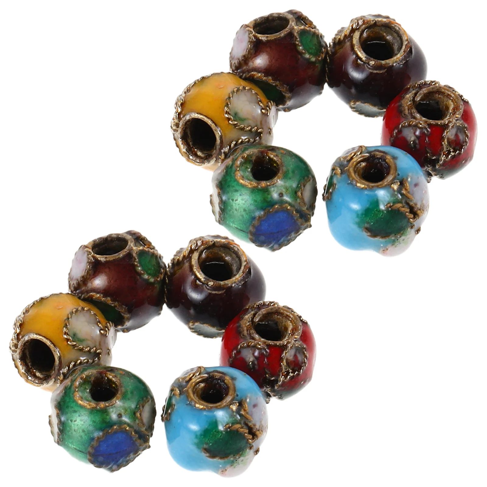 

15 шт., эмалированные 4 мм, разноцветные бусины-разделители из сплава для изготовления ювелирных изделий, браслеты «сделай сам», ожерелья, свободные круглые подвески, объемное ремесло