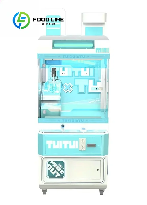 Space Rabbit Metal Award Clip Coin Pusher and Claw Cabinet Game Machine Doll Machine with Coin Payment Method