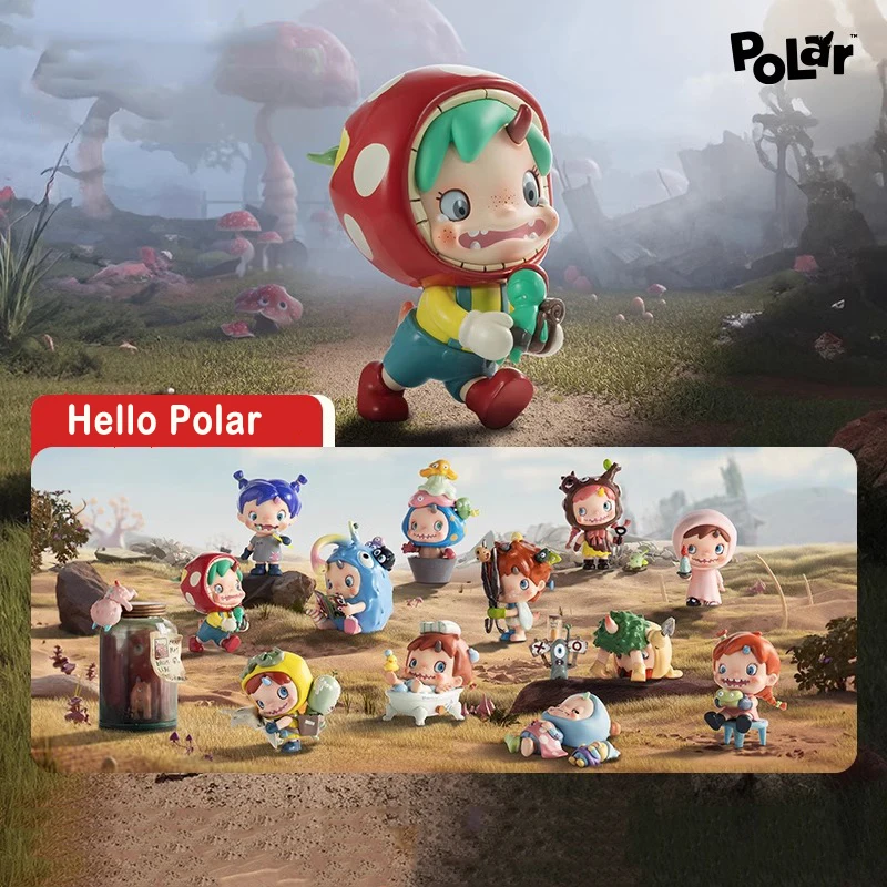 Original POPAR—HELLO POLAR Season 1 Series Blind Box Toys for Girls Figure Action Surprise Box Kawaii Model Birthday Gift