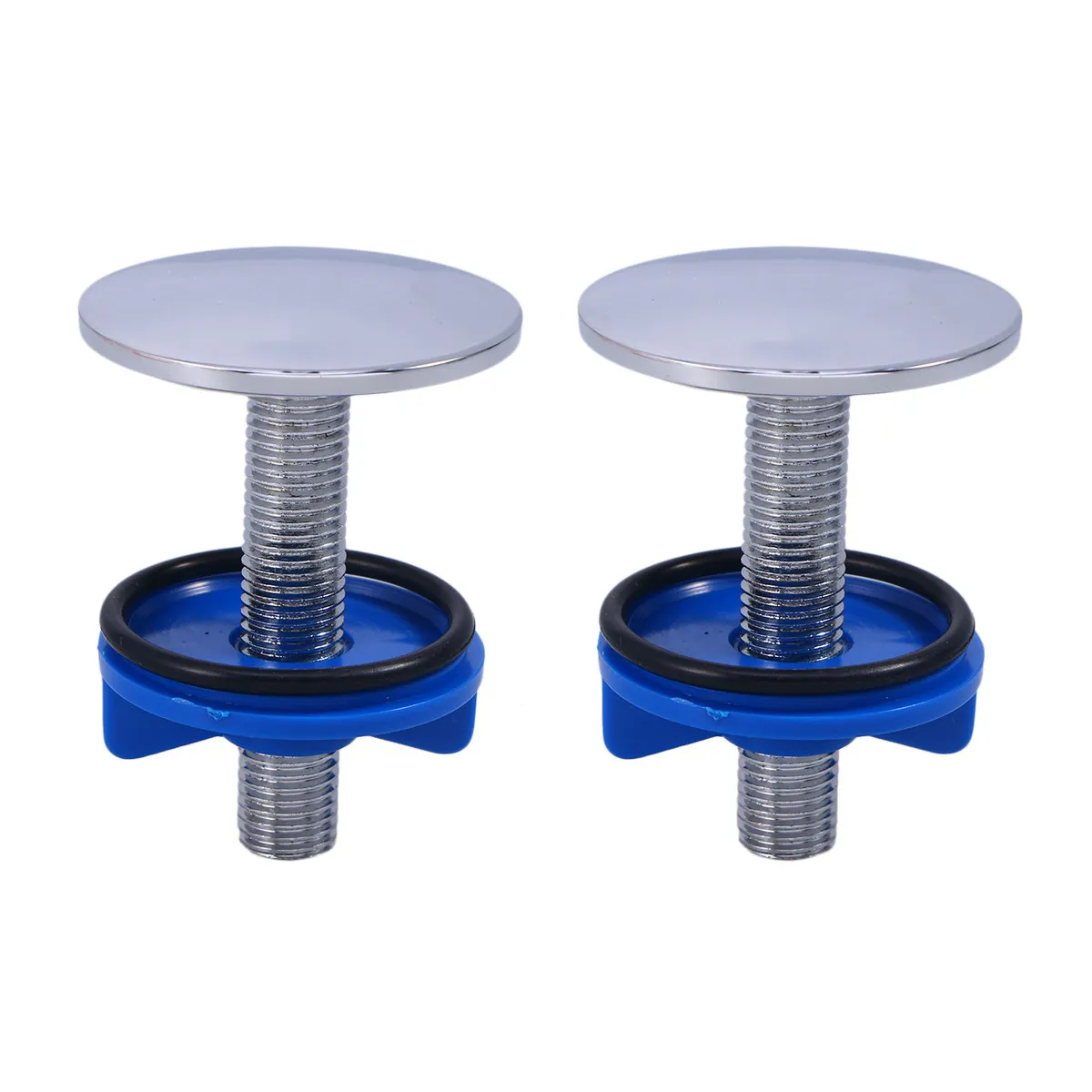 

2Pcs Stainless Steel Sink Hole Cover for Kitchen Faucet Spray Hole Diameter 12-49Mm Leak Proof Easy Install Clean Tidy Accessory