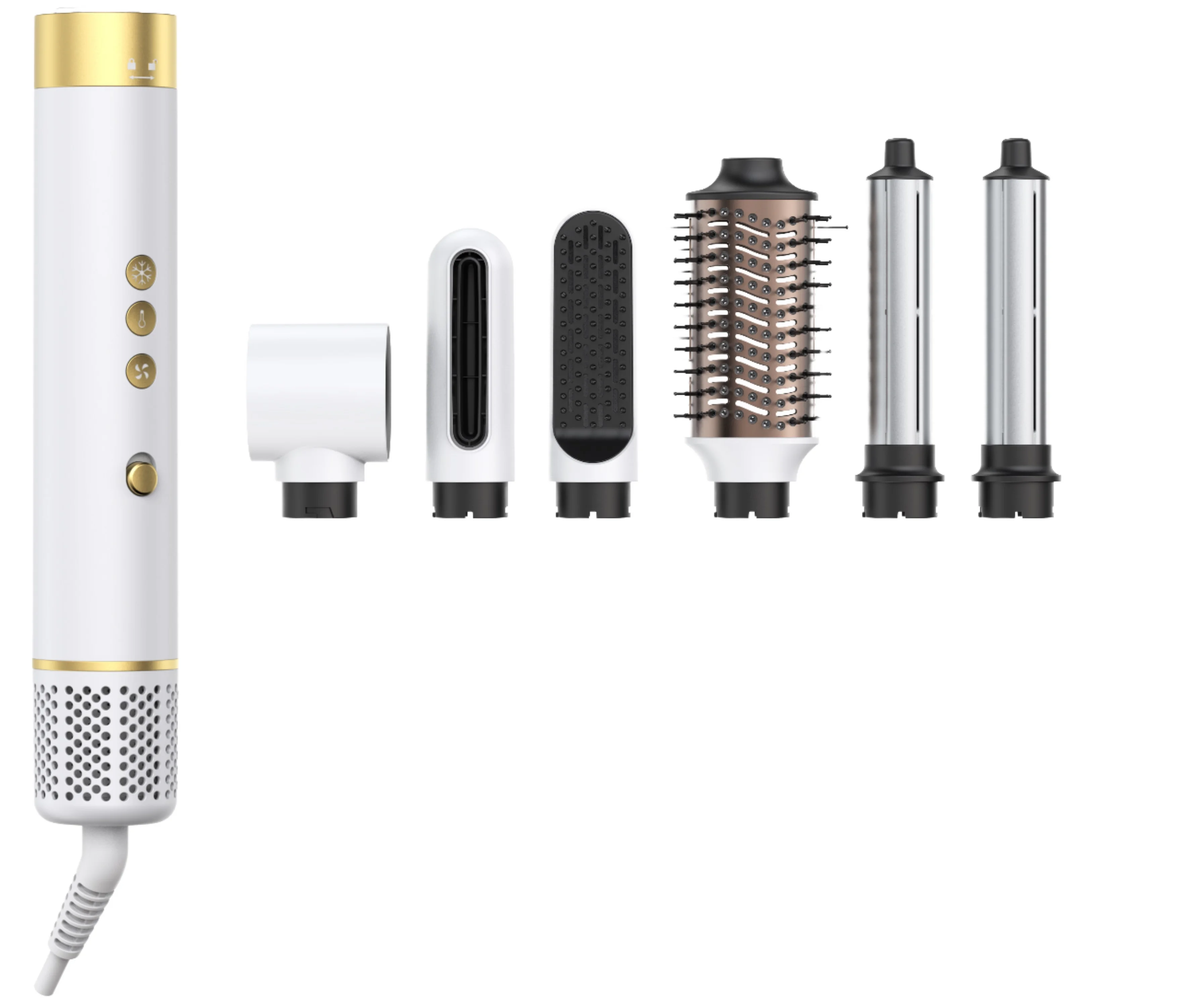 

Wholesale Professional Hair Styler Electric Hair Dryer Straightener Curling Hot Air Brush